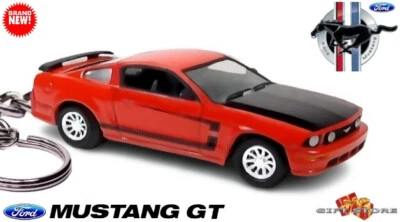 🎁🆕RARE KEYCHAIN REDDISH ORANGE FORD MUSTANG GT CUSTOM Ltd. Ed. 💕NICE GIFT💕🎁 - Image 1 of 4