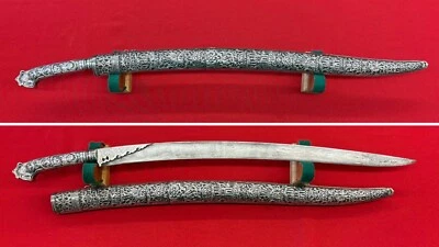 Rare And Truly Massive Full Silver Mounted Ottoman Yataghan With Damascus Blade - Image 1 of 4