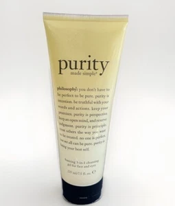 PHILOSOPHY PURITY MADE SIMPLE FOAMING 3-IN-1 CLEANSING GEL FACE 7.5 FL OZ SEALED - Picture 1 of 2