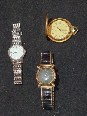 Artículos Accutron de colección rellenos de oro 14k funciona otros tal vez necesiten batería como se encuentra Foto 1 de 4