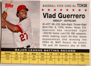 2008 Vladimir Guerrero Topps Promo Card # TCH38 - Picture 1 of 2