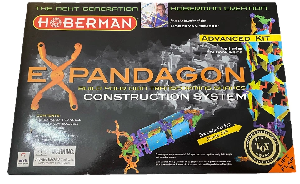 Kit Avanzado Hoberman Sistema de Construcción Expandible STEM Solo Caja de Juguetes! Foto 1 de 3