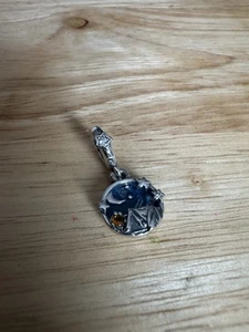 Genuine Pandora Night time Moon & Stars Dangle Charm “sleeping under the stars” - Picture 1 of 5