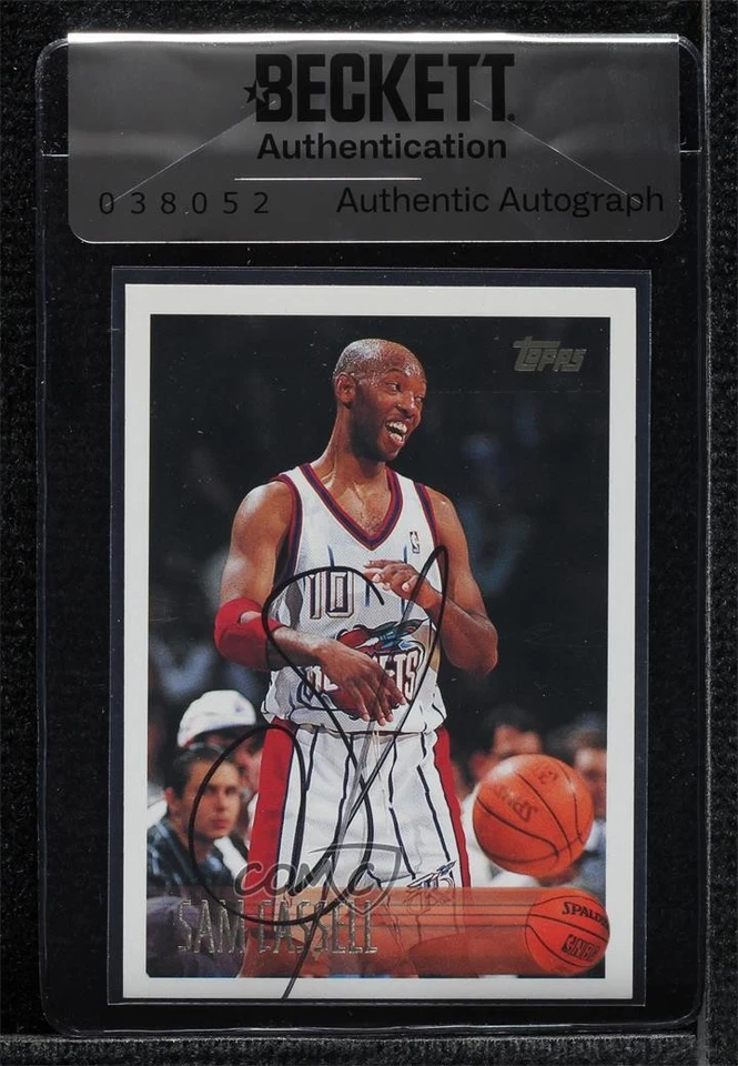 BAS 1996-97 Topps Sam Cassell #82 Seal of Authenticity Auto - Image 1 of 2