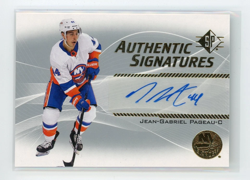 2021-22 SP Authentic Signatures Autograph #ASJG Jean-Gabriel Pageau Auto - Image 1 of 1