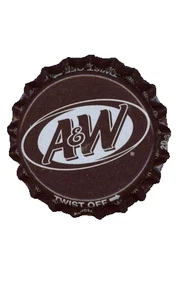 Vintage A&W Root Beer Bottle Caps Set of 10 | Plastic-Lined NOS Soda Pop Unused - Picture 1 of 1