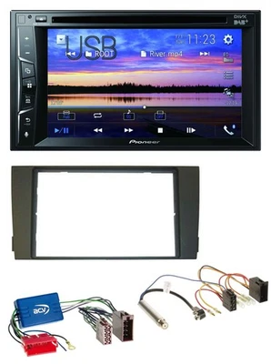 Pioneer Bluetooth 2DIN USB DVD DAB MP3 Autoradio für Audi A6 C5 01-05 Aktivsyste - Bild 1 von 4