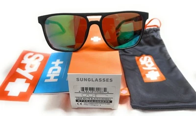 Óculos de Sol Spy Czar - Mt Blk Cush Wall - HD+ Brz com Espelho Verde, Usado - Imagem 1 de 3