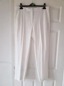 Principles Size 16 Cream Straight leg Tailored Trousers, Pockets, Worn once. - Picture 1 of 7