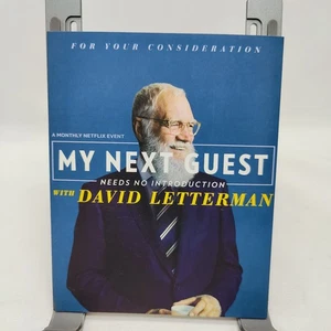 MY NEXT GUEST NEEDS NO INTRODUCTION DAVID LETTERMAN Fyc Emmy Netflix 2018 Dvd - Picture 1 of 3
