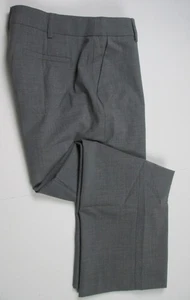 LANDS END Gray Washable Wool Straight Modern Pants Womens 6 NEW - Picture 1 of 6