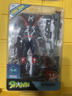 McFarlane Toys Spawn 1977 Digital Action Figure Red Platinum Comic Edition - Image 1 of 2
