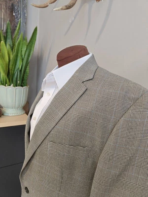 🇺🇲 Chaps Men's 44 L Two Buttons Sports Coat Multicolor Glen Plaid - Image 1 of 4