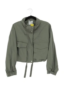 Bershka Women's Jacket M Green Cotton with Polyamide Overcoat - Picture 1 of 5