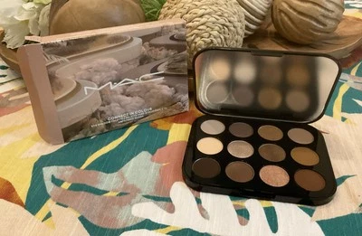 MAC connect in colour eye shadow palette unfiltered nudes colour new in box - Image 1 of 4