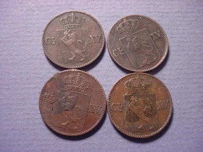 Norway 1/2 Skilling 1867 Set of 4 #97747 - Image 1 of 2