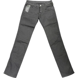 EMPORIO ARMANI Slim Fit Women's Jeans Black Cotton Blend - Picture 1 of 9