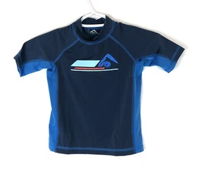 Kanu Surf Boy’s UPF 50 Rashguard Short Sleeve Swim Shirt Size 4T, Blue - Picture 1 of 4