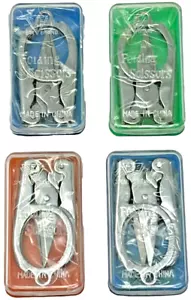 Paquete de 4 TIJERAS DE BOLSILLO PLEGABLES - 3,5" - Metal afilado duradero portátil de viaje - Imagen 1 de 12