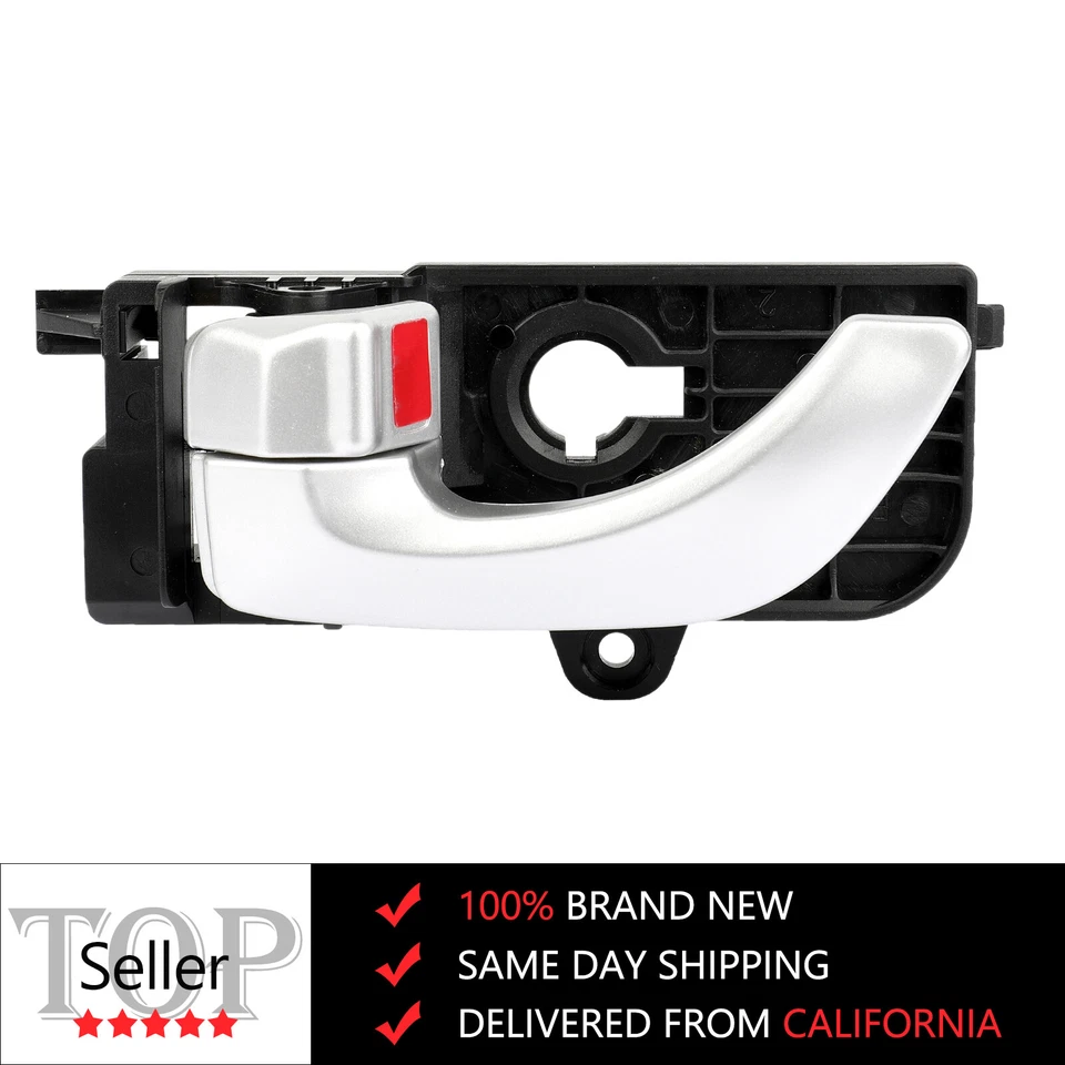 Front Left Interior Door Handle For 2006-2007 Hyundai Sonata Driver Side Silver - Image 1 of 4
