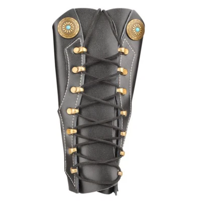 Archery Arm Guard Leather Adjustable Recurve Bow Compound Bow Forearm Protector - Image 1 of 4