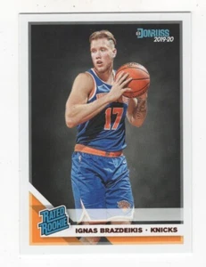 2019-20 DONRUSS BASKETBALL RATED ROOKIE IGNAS BRAZDEIKIS NEW YORK KNICKS #241 - Foto 1 di 3