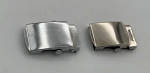 Pair Of Adjustable Belt Buckles Stainless - Picture 1 of 2