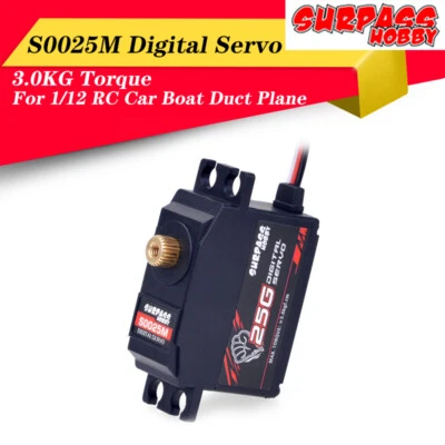 Metal Gear 3KG Digital Servo for RC Airplane 1/12 RC Monster Car Boat Duct Plane - image 1 of 4