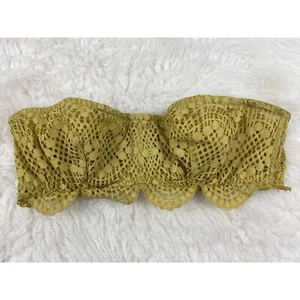 Victoria's Secret Trägerloser Bandeau-BH Damen Größe 34D Grün Ösen Ungefüttert - Bild 1 von 8