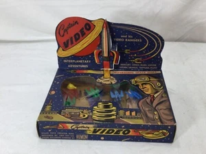 1950s Vintage Captain Video Supersonic Space Fighters Boxed Complete Lido Toy - Picture 1 of 8