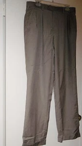 PERRY ELLIS PORTFOLIO 34X34 Tan Mens Dress Pants - Picture 1 of 8