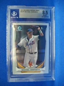 MICHAEL CONFORTO 2014 Bowman Chrome Draft #7 BGS NM-MT+ 8.5 Mets 1st Bowman - Picture 1 of 1