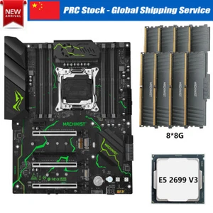 LGA 2011-3 X99 MR9S Motherboard Combo w/ Xeon E5 2699 V3 CPU 64GB DDR4 RAM - Picture 1 of 14