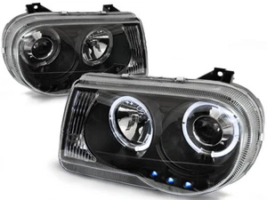 CHRYSLER 300C SEDAN WAGON 2005 2006 2007 2008 2009 2010 LPCH10 HEADLIGHTS HALO - Picture 1 of 1