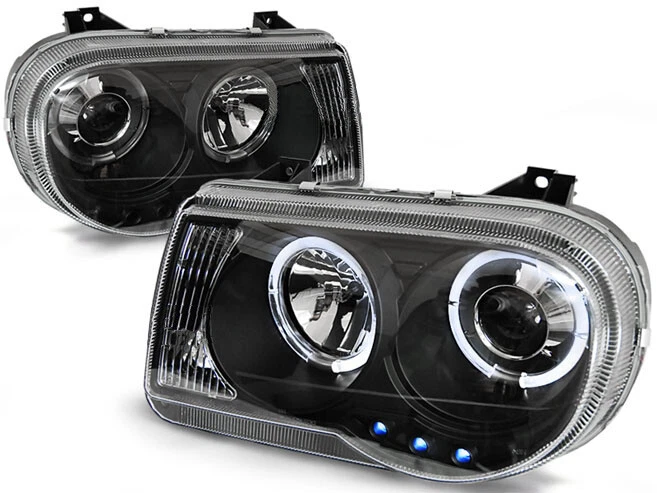 CHRYSLER 300C SEDAN WAGON 2005 2006 2007 2008 2009 2010 LPCH10 HEADLIGHTS HALO - Image 1 of 1