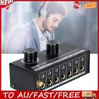 6 In 1 Out Audio Switcher Black Audio Signal Selection Switch Audio Selector Box