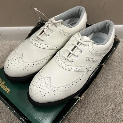 Zapatos de golf Wilson Pro Staff Contour para mujer picos de metal talla 6,5 W nuevos con defectos Foto 1 de 4