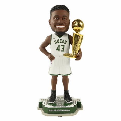 Thanasis Antetokounmpo Milwaukee Bucks 2021 NBA Champions Bobblehead Cover