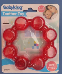 Babyking Teether Toy Red Ring 0-18 months # BK1679 NEW - Picture 1 of 2
