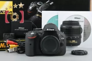 "Shutter count 1,250" Nikon D5200 Black 24.1 MP DSLR Camera 18-55 VR Lens w/ Box - Picture 1 of 16