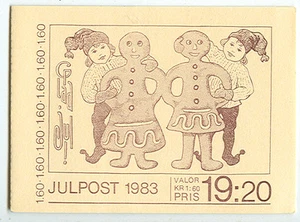 Tarjetas de Navidad antiguas de Scott 1477a de 1,60 kr de Suecia (H347) - Imagen 1 de 1