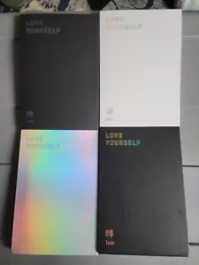 4 Love yourself cds. HER, ANSWER, TEAR (U), TEAR (Y). BTS - Picture 1 of 9