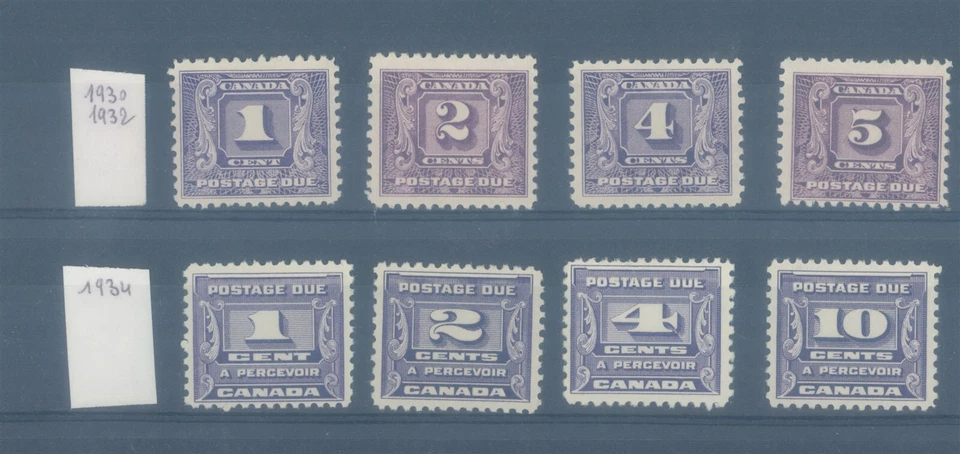 CANADA 1930-1934 MH revenues postage due MH - Image 1 of 1