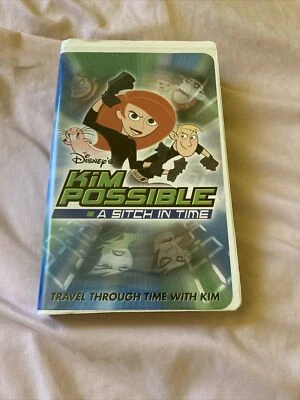 Disney's Kim Possible - A Sitch In Time 2004 VHS Cartoon Clamshell Case - Tested - Image 1 of 4