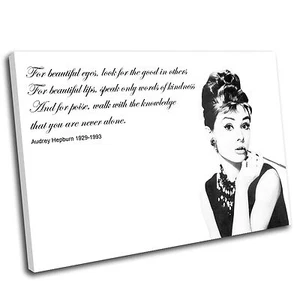 Audrey Hepburn Leinwand Wandkunst Druck gerahmtes Bild PREMIUM QUALITÄT 1 - Bild 1 von 21
