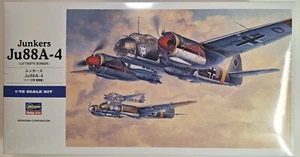 *Sellado* Modelo bombardero táctico alemán de la Segunda Guerra Mundial 1/72 Ju 88A-4 - Hasegawa 00555 (E 25) - Imagen 1 de 5