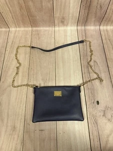 Colette By Collette Hayman Crossbody Strap Mini Clutch Bag Navy Blue Zip Closure - Picture 1 of 9