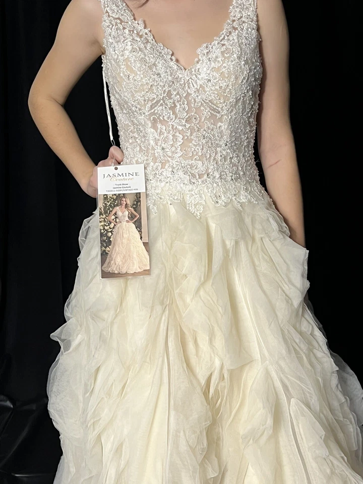 Vestido de novia Jasmine Couture talla 6 nuevo con etiquetas Foto 1 de 4