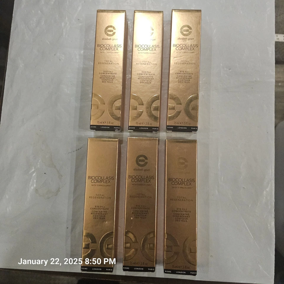 Lote de 6 Complejos Biocollasis Elizabeth Grant con Torricelumn 15 ml / .5 fl. Oz. Foto 1 de 4