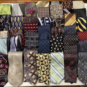 Riesiges Paket Herren Krawatten 39 Paisley Geometrisch Blumen Seide Business Büro - Bild 1 von 18